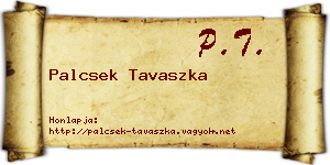 Palcsek Tavaszka névjegykártya